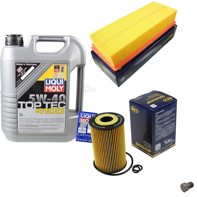Sct Germania Controllo Set 5 L Liqui Moly 3701 Top Tec 4100 5W-40 per Il VW