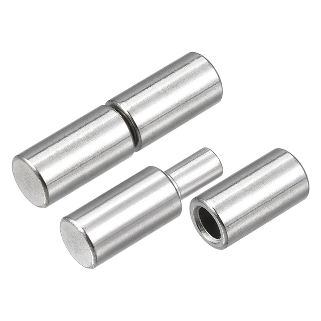 WELD ON BARREL Hinges, 45mm x 12mm 304 Stainless Steel Hinge Pin 4