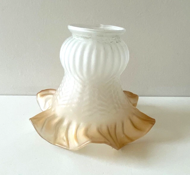 Abat-jour Verre Dépoli Blanc - Remplacement Pour Suspension/Plafonnier - 13,7cm - 10