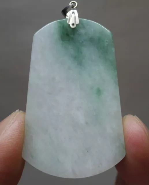 Natural Jade CERTIFIED Grade A Green Jadeite Perfect Carved Koi Fishes Pendant 3