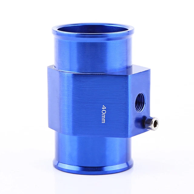 Température de l'eau Sonde température mixte Adaptateur tuyau jauge 40mm bleu