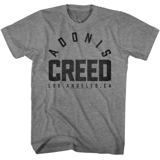 Creed Boxing Movie Adonis CREED Arched Name Los Angeles CA Men's T Shirt