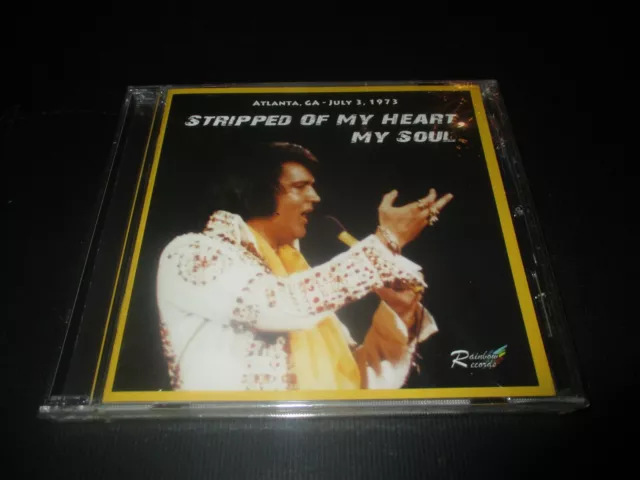RARE! CD "ELVIS PRESLEY : STRIPPED OF MY HEART, MY SOUL" 3 juillet 1973 Atlanta