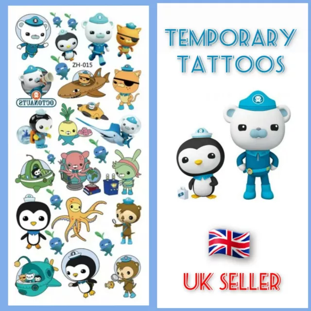 OCTONAUTS THEMED TEMPORARY Tattoos UK Boys Kids Birthday Party bag