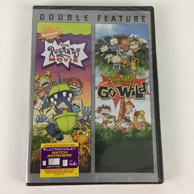 Rugrats Double Feature DVD Rugrats Movie Rugrats Go Wild Nickelodeon New Sealed