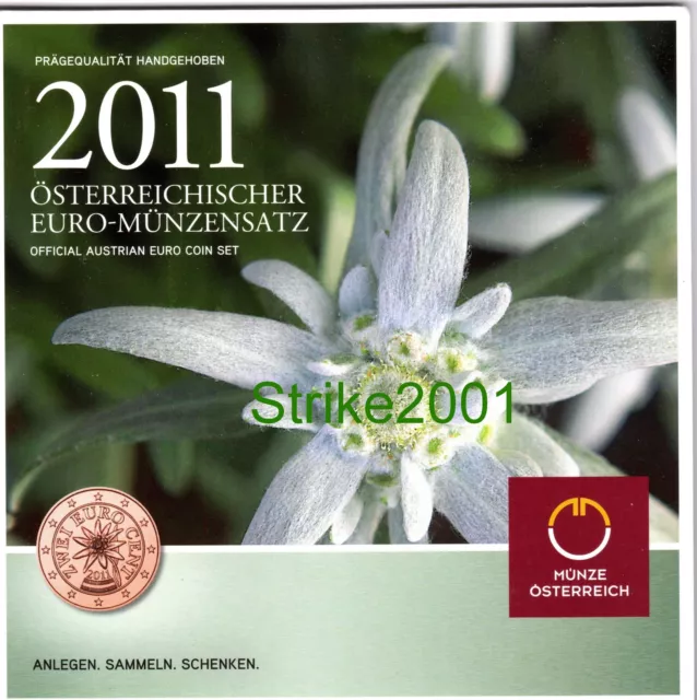 Euro AUSTRIA 2011 in Folder Ufficiale