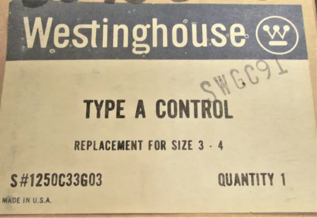 WESTINGHOUSE A200 Size 3 & 4 Starter Contactor Lower Base Assembly 1250C33G03