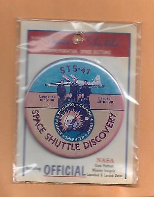 Shuttle Atlantis STS-27 Ufficiale Nasa Bottone 8.6cm Nuovo IN Confezione 
