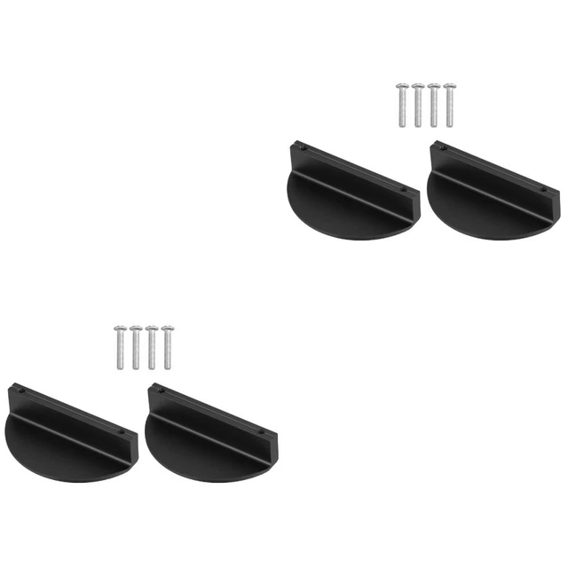 4 pcs  Cabinet Pulls Half Circle Moon Handle Single Hole Drawer Knobs