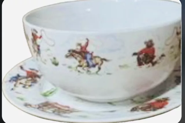 Vintage Cath Kidson Cowboy Plate