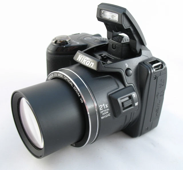 NIKON COOLPIX L120 Compact Digital Bridge Camera 14.1MP 21x Zoom SEE ...