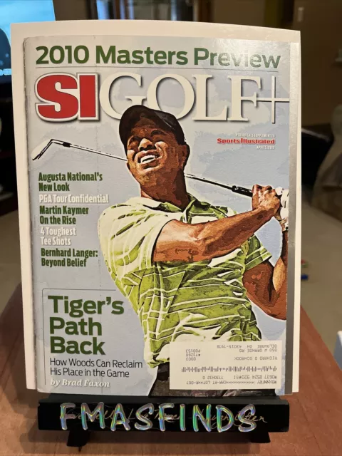 B2 2010 TIGER WOODS AUGUSTA MASTERS PREVIEW Sports Illustrated April 5 SI GOLF
