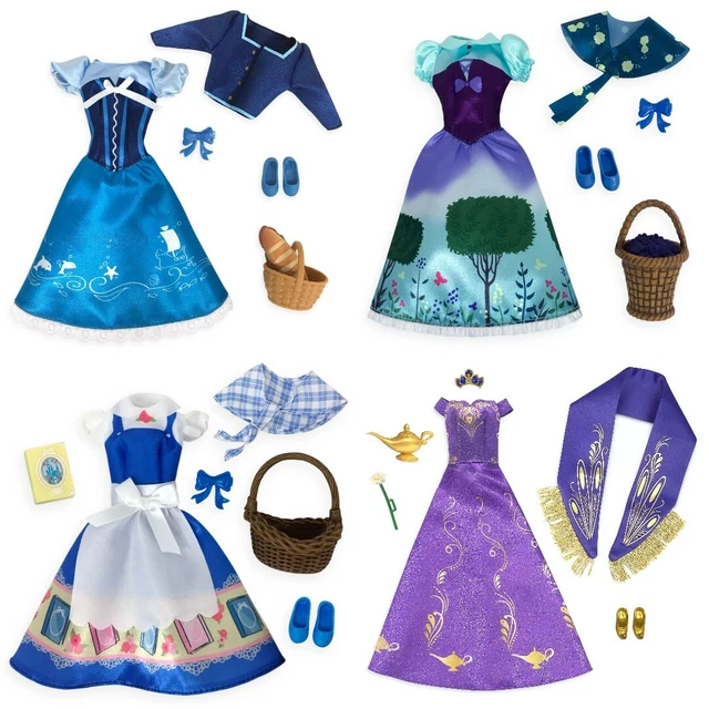 BNIB DISNEY STORE Aurora Belle Ariel Jasmine Classic Doll Accessory ...