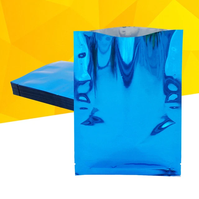 Lot De 100 Sacs Refermables En Feuille D'Aluminium