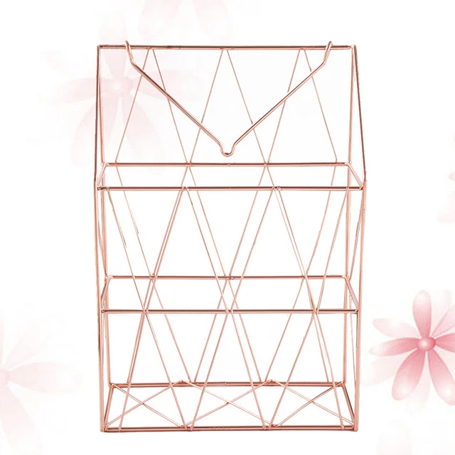Hanging Magazine Rack Sundry Container Metal Storage Baskets Wrought Iron