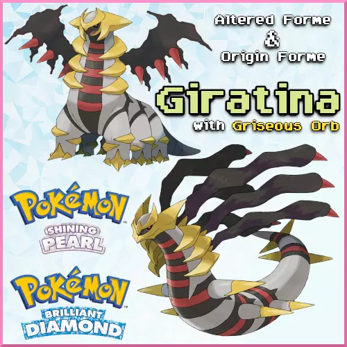 Shiny Giratina 6IV Altered Origin Pokemon Brilliant Diamond