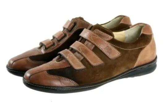 Paul Green Women's Triple Strap Sneakers Shoes Size US 6 UK 3.5 Suede Brown