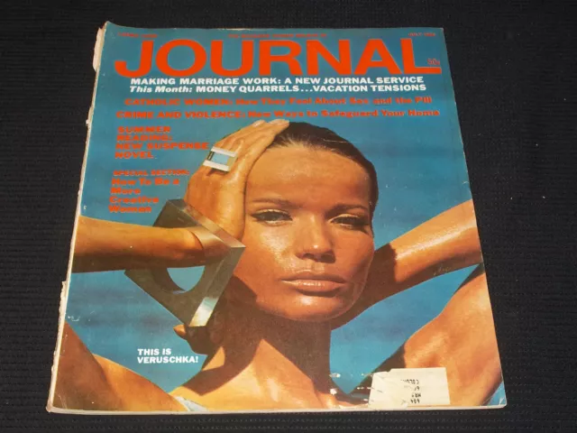 1968 July Ladies' Home Journal Magazine - Veruschka Front Cover - E 4464