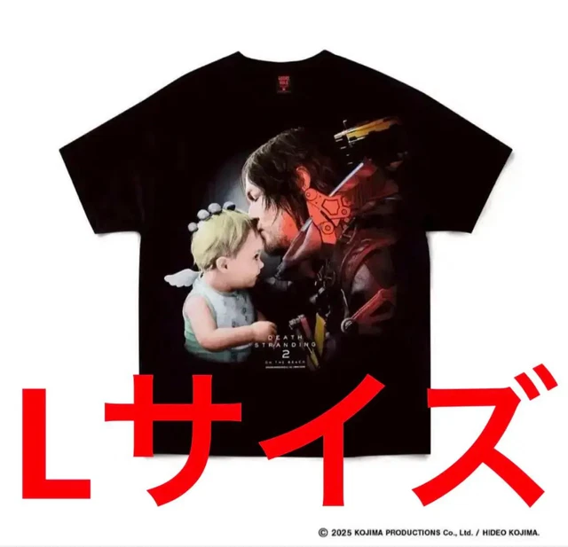 【L】DEATH STRANDING 2 × GEEKS RULE Tシャツ DEATH STRANDING 2 JAPAN POPUP TOUR】DEATH STRANDING WORLD