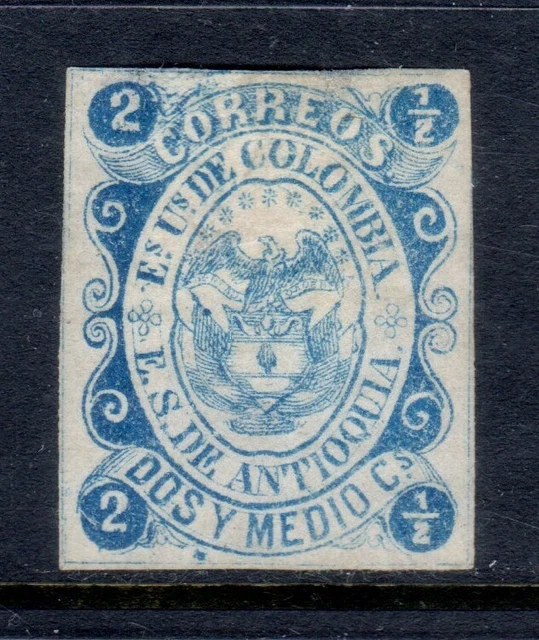 Colombia State Antioquia Scott #5 VF Mint Hinged Issued 1869