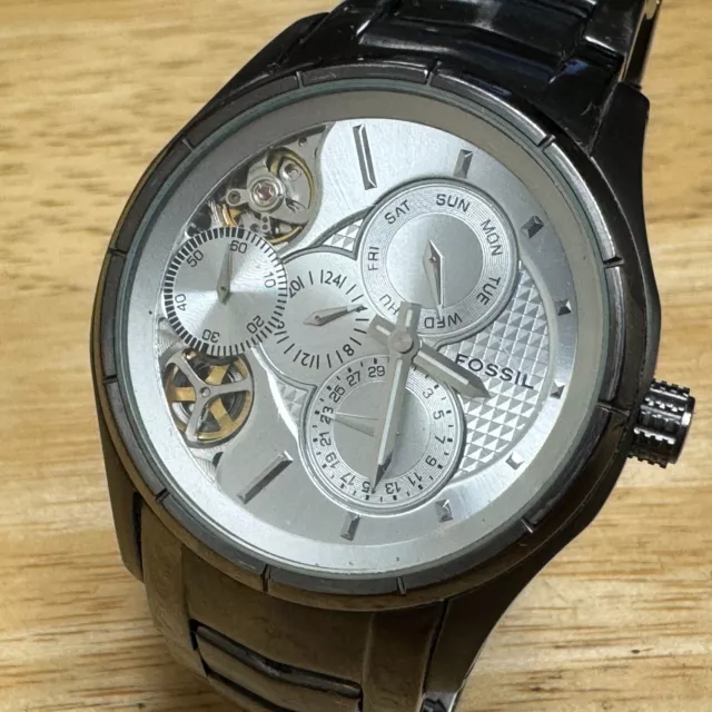 FOSSIL TWIST ME 1120 Stainless steel watch with box Nice 52.00 PicClick
