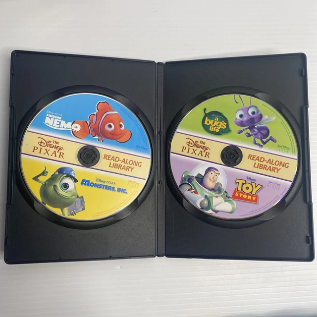 DISNEY PIXAR READ-ALONG Library Books -Toy Story Finding Nemo Bugs Life ...
