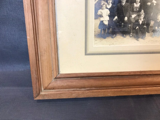 Cadre Photo Ancien Début 20ème Siècle En Bois Avec Verre - Bon état
