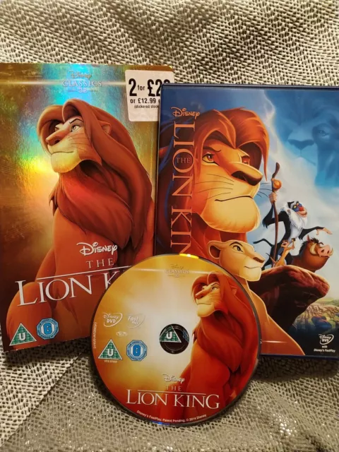 The Lion King  ( Walt Disney Classics, # 32)  DVD, SLEEVE AND COVER! NO CASE!