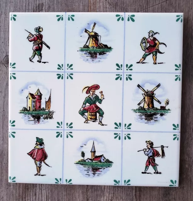 Antique Handpainted Delft Tile