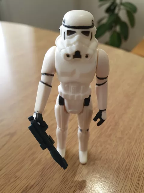 Vintage 1977 Star Wars Stormtrooper Figure Minty With Original Gun Raised Bar