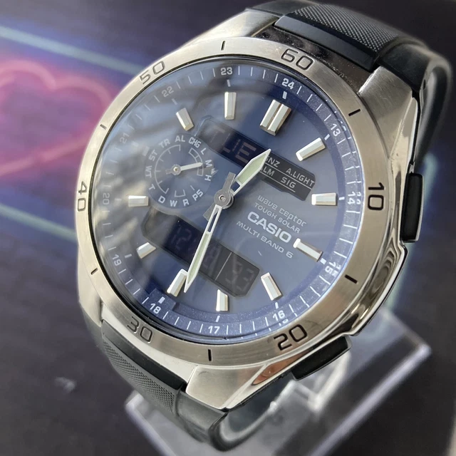 CASIO WATCH TOUGH Solar Wave Ceptor Digital Analogue WVA-M850 £1.25 ...