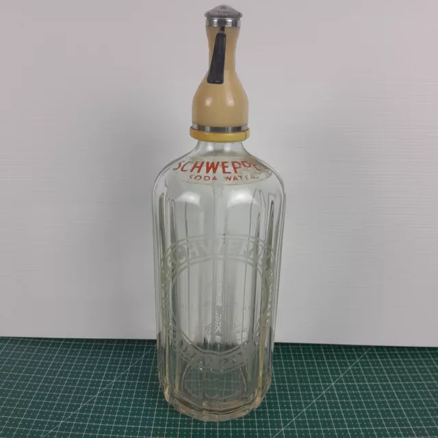 Vintage Schweppes Soda Syphon Water Bottle