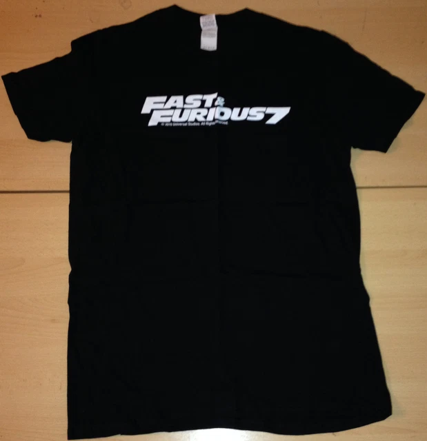 Promotional T-Shirt (Small): FAST & FUROUS 7 2015 Paul Walker Dwayne Johnson