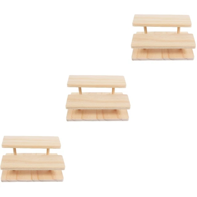 3 pz supporto display multifunzione supporto display desktop doppio strato