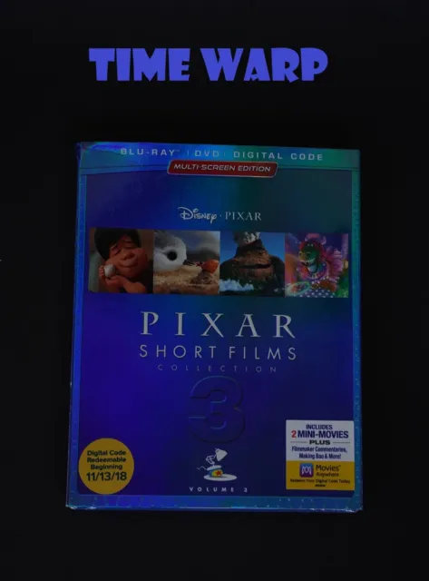 Pixar Short Films Collection, Vol. 3 (blu-ray + Dvd + Digital
