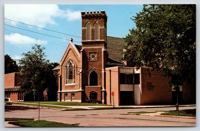 Dawson Minnesota~Grace Lutheran Church From Street Corner~Fire Hydrant~c1975