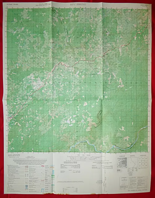 6432 i - MAP - US Special Forces Base - DUC PHONG (A-343) - 1966 - Vietnam War