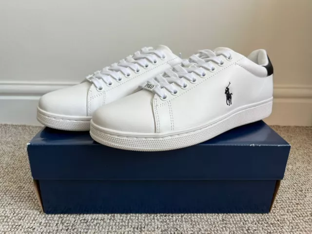 POLO RALPH LAUREN Wilton Bianco Verde Scarpe Da Ginnastica Pelle