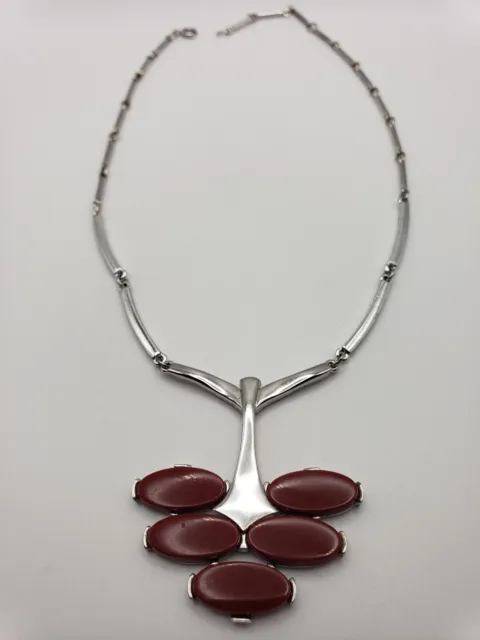 Sarah Covenrty Red Thermoset Neclace