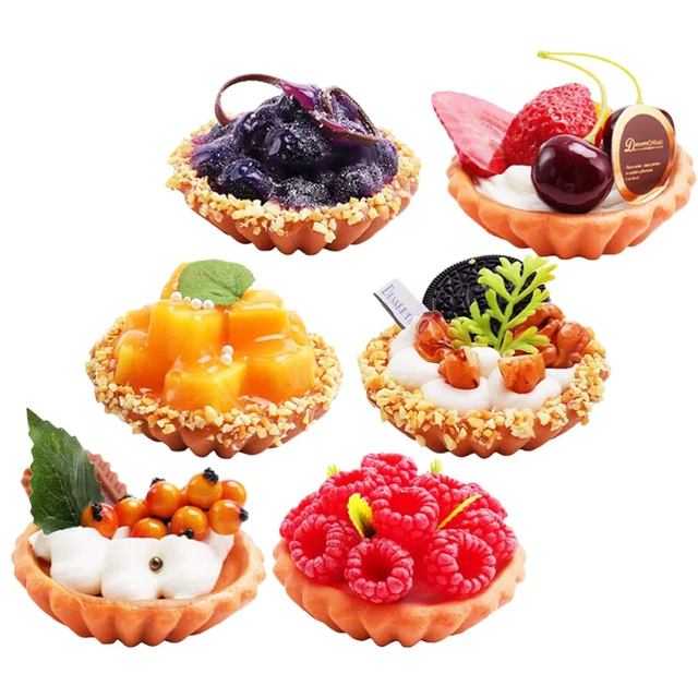 Postre modelo de pastel artificial para realista