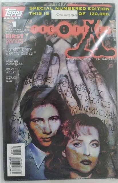 X-FILES #1 (1995) Topps Comics special numbered edition #064394 of 120,000 3pc