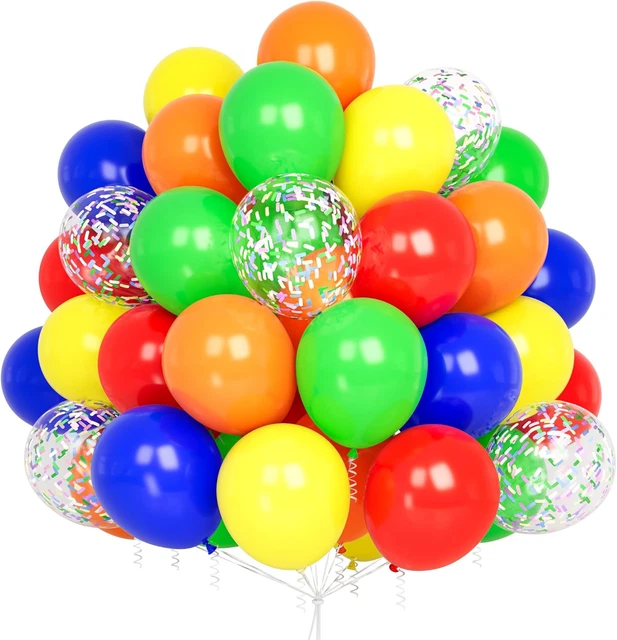 Ovanda 30 Stück Geburtstagsballons - Bunte Happy Birthday Luftballons Mit Helium-Tauglichkeit