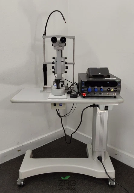 Carl Zeiss Slit Lamp SL130 w/ Laserex Solitaire