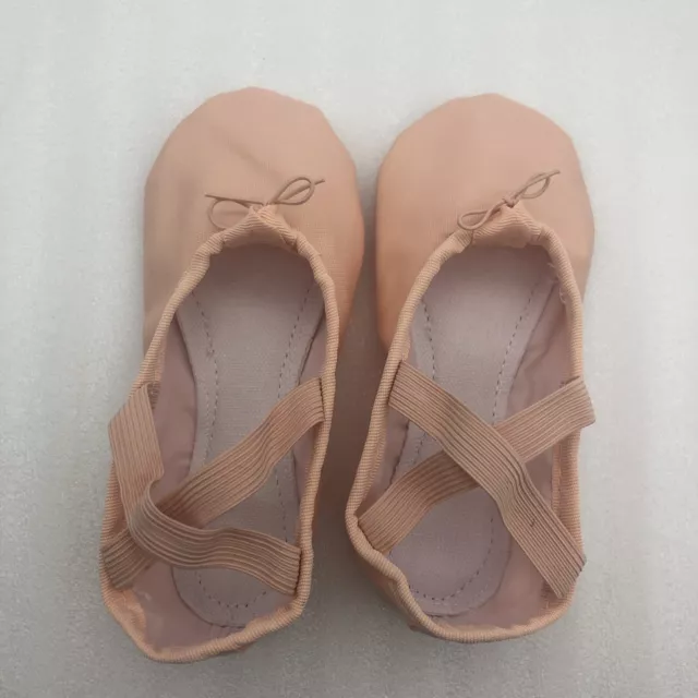 Tanzmuster Toddler Girl Ballet Dance Full Sole DaniCanvas Pink Shoe US 7 Toddler