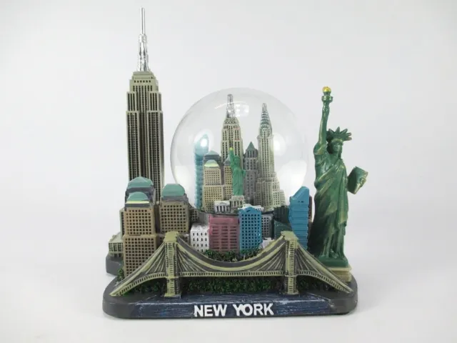 New York Snow Ball XL Colourful Liberty Freedom Empire USA Snowglobe