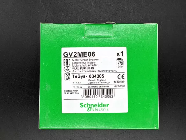 Square D Schneider Electric GV2ME06 Manual Starter 1-1.6A