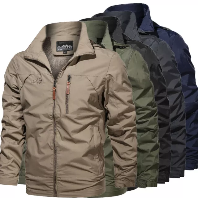 Mens Waterproof Winter Jackets Outdoor Tactical Coat Soft Shell Military Jacket