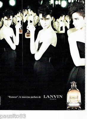 PUBLICITE ADVERTISING 045  1971  LANVIN  2   le nouveau parfum femme VIA 