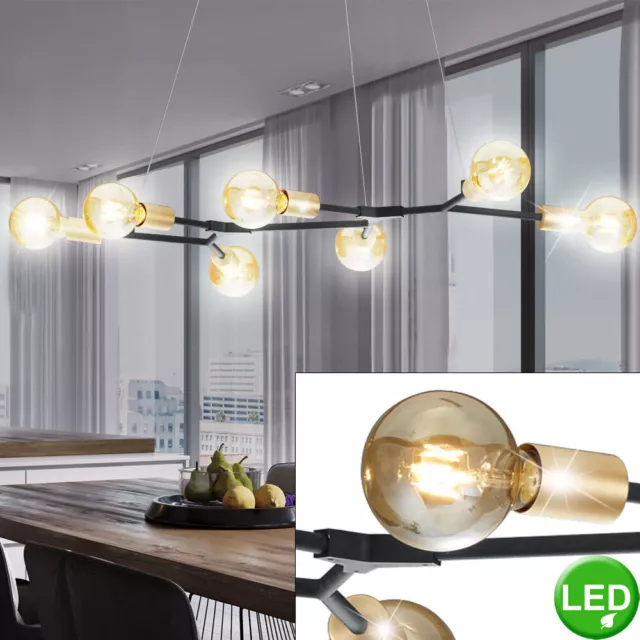 Lampe Suspendue LED Lumière de Plafond Filament Variateur Bureau Rétro Pendant