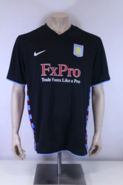 Aston Villa Nike Herren Fußball Trikot Away Saison 10/11 Soccer Gr.XL 381794-011